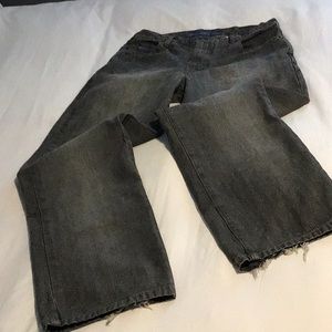 Perry Ellis America Wide Leg Grey Jeans Men’s Pants 30X30  100% Cotton
